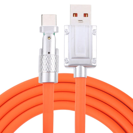 Mech Series 6A 120W USB to Type-C 180-degree Metal Plug Fast Charging Cable, Length: 1.2m