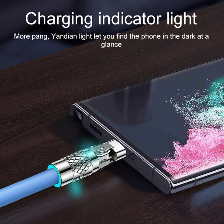 Mech Series 6A 120W USB to Type-C 180-degree Metal Plug Fast Charging Cable, Length: 1.2m