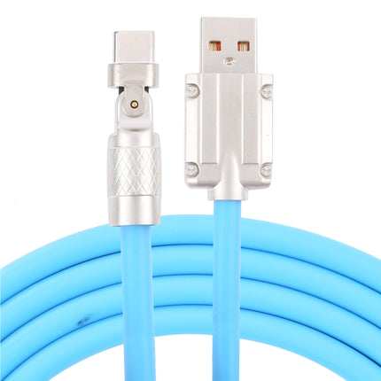 Mech Series 6A 120W USB to Type-C 180-degree Metal Plug Fast Charging Cable, Length: 1.8m