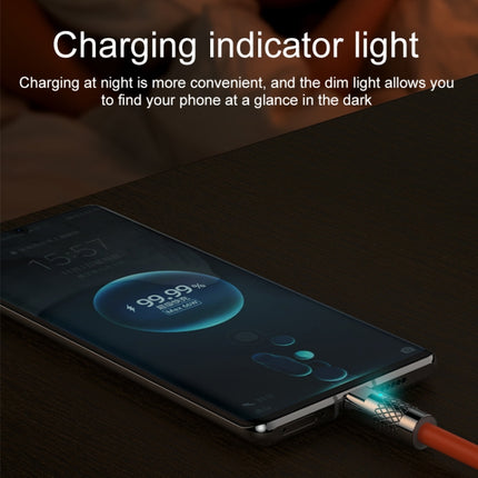 Mech Series 6A 120W USB to USB-C / Type-C Metal Plug Silicone Fast Charging Data Cable, Length: 1.8m