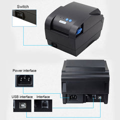 Xprinter XP-365B USB Port Thermal Automatic Calibration Barcode Printer, XP-365B