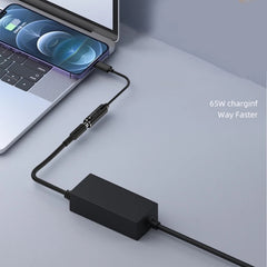 USB-C / Type-C Male to Square Plug Female Nylon Braided Adapter Cable for Lenovo, Square Port