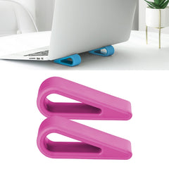 2 PCS Simple Notebook Computer Bracket Adjustable Height Increase Heat Dissipation Base Pad Holder