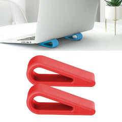 2 PCS Simple Notebook Computer Bracket Adjustable Height Increase Heat Dissipation Base Pad Holder