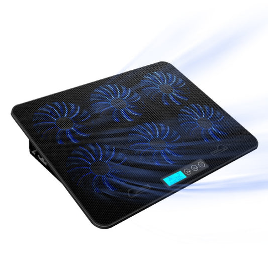 ICE COOREL Notebook Computer Base Speed Control Silent Six-fan Cooling Holder Cooling Rack, Style: Flagship, Style: Flagship
