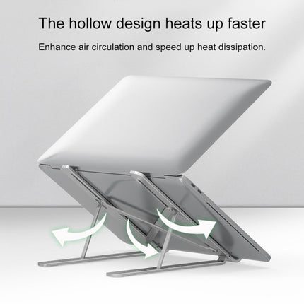Portable Adjustable Laptop Stand Desktop Lifting Height Increase Rack Folding Heat Dissipation Holder, Style: Fan, Style: Fan