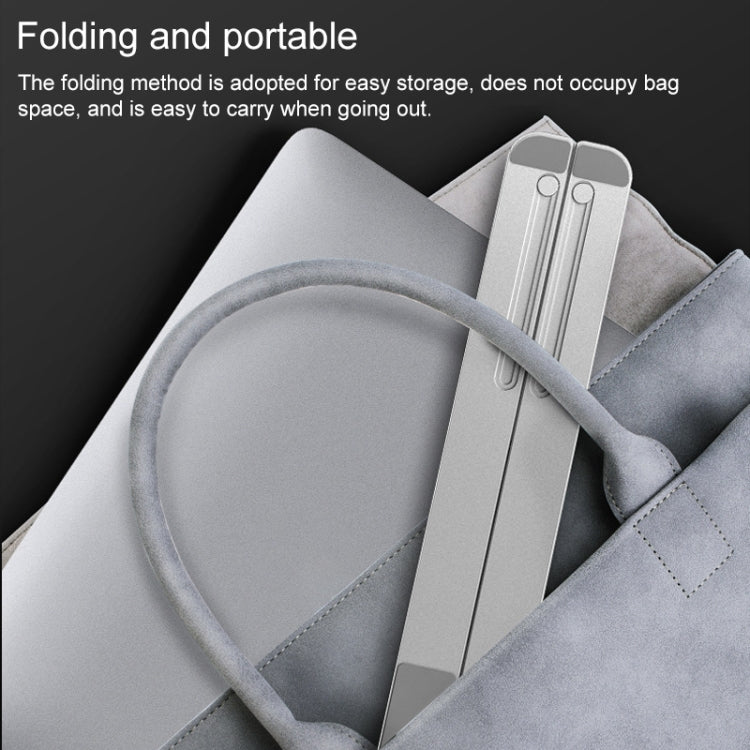 Portable Adjustable Laptop Stand Desktop Lifting Height Increase Rack Folding Heat Dissipation Holder, Style: Fan, Style: Fan