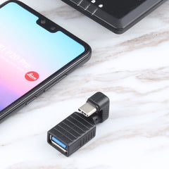 USB-C / Type-C Male to USB 3.0 Female U-shaped Elbow OTG Adapter, Type-C to USB 3.0