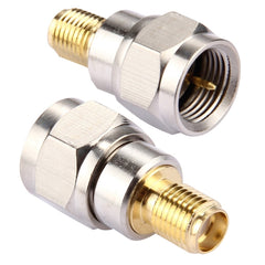 2 PCS F Male to SMA Female Connector, 2Pcs F Male to SMA Female