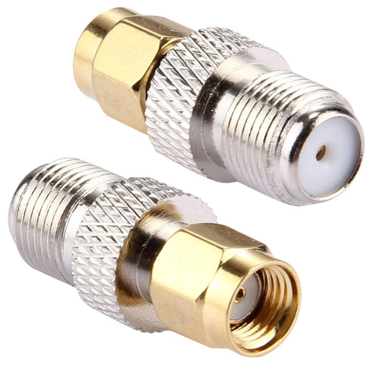 2 PCS F Female to RP-SMA Male Connector, 2Pcs F Female to RP-SMA Male