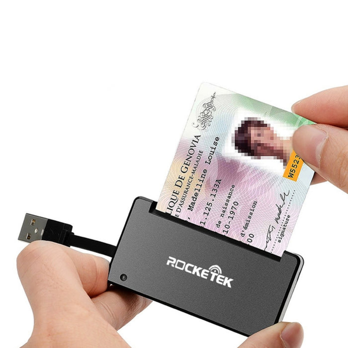 Lector de tarjetas inteligentes con chip SIM y CAC ID SCR3 de ROCKETEK, SCR3