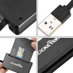 ROCKETEK SCR3 CAC ID SIM Chip Smart Card Reader, SCR3