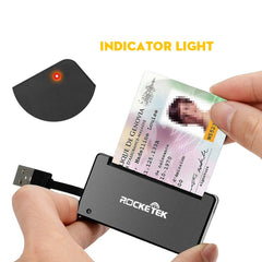 ROCKETEK SCR3 CAC ID SIM Chip Smart Card Reader, SCR3