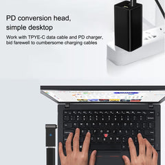 100W USB-C / Type-C Female to DC 4.8x1.7mm Male Computer Charging Adapter, Type-C Female to DC 4.8x1.7mm Male