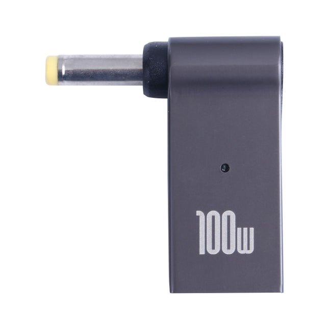 Adaptador de carga para computadora de 100 W USB-C/Tipo-C hembra a CC 4,0 x 1,7 mm macho para Lenovo, Tipo-C hembra a CC 4,0 x 1,7 mm macho (amarillo)