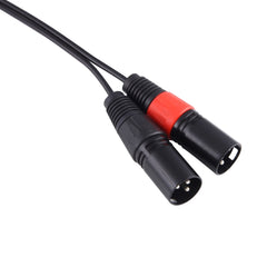 30cm Metal Head 3.5mm Male to 3 Pin XLR CANNON Male Audio Connector Adapter Cable, 3.5mm Male