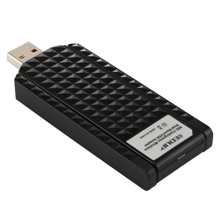 EDUP EP-AC1625 600Mbps 2.4G / 5.8GHz Dual Band Wireless 11AC USB 2.0 Adapter Network Card with 2 Antennas for Laptop / PC, EP-AC1625