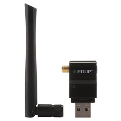 EDUP EP-AC1635 600Mbps Dual Band Wireless 11AC USB Ethernet Adapter 2dBi Antenna for Laptop / PC, EP-AC1635