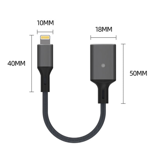 8 Pin to USB OTG Adapter Cable, Suitable for Systems Above IOS 13