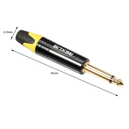 10 PCS TC202 6.35mm Gold-plated Mono Sound Welding Audio Adapter Plug