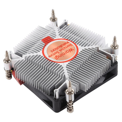 CoolerAge 1155-1U DC 12V 2000PRM 30.5cfm Copper Core Heatsink Hydraulic Bearing Cooling Fan CPU Cooling Fan for Intel 1150 1156 1151, 1155-1U Copper Core