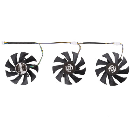 3 PCS Graphics Card Cooling Fan for Zotac GTX 1070-8GD5 X-OC, Diameter: 85mm, 0.5A Diameter: 9.5mm(3 PCS)