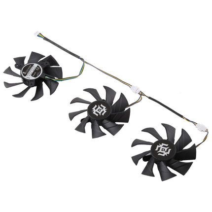 3 PCS Graphics Card Cooling Fan for Zotac GTX 1070-8GD5 X-OC, Diameter: 85mm, 0.5A Diameter: 9.5mm(3 PCS)