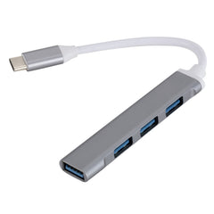 C809 USB 3.0 x 1 + USB 2.0 x 3 to USB-C / Type-C Multi-function Splitter HUB Adapter, C809