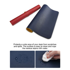 BUBM Multifunction Super Large Non-slip PU Leather Single-sided Mouse Pad Office Desk Mat, Size: 60 x 30cm, 60 x 30cm