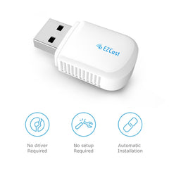 EZCast EZC-5200BS 600Mbps Dual Band WiFi + Bluetooth USB 2.0 Wireless Adapter