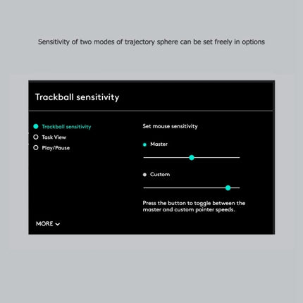 Logitech MX ERGO 440DPI Bluetooth + Unifying Dual-mode Wireless Trackball Optical Mouse, MX ERGO