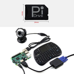 BASEQI Raspberry Pi Development Board Hidden TF to SD Card Case