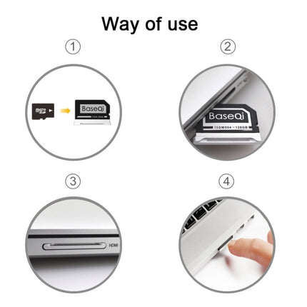 BASEQI Raspberry Pi Development Board Hidden TF to SD Card Case