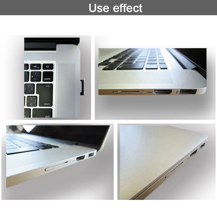 BASEQI 504ASV Hidden Aluminum Alloy SD Card Case for Macbook Pro Retina 15 inch (End of 2013 - Mid-2015) Laptops