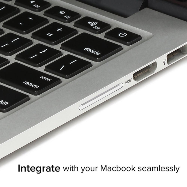 BASEQI Hidden Aluminum Alloy SD Card Case for MacBook Air 13.3 inch Laptops