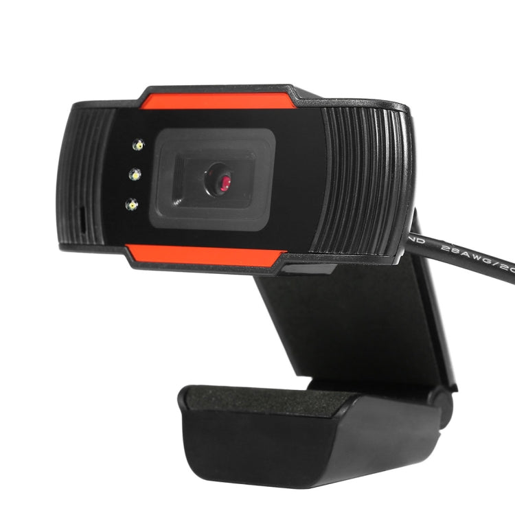 A870C3 480P Webcam USB Plug Computer Web Camera with Sound Absorption Microphone & 3 LEDs, Cable Length: 1.4m, A870C3 (Orange)