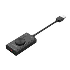 ORICO SC2 Multi-function USB External Driver-free Sound Card with 2 x Headset Ports & 1 x Microphone Port & Volume Adjustment, ORICO SC2