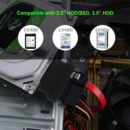 SATA 22 Pin Female to SLIMLINE SATA 13 Pin Male Adapter, SATA 22 Pin Female to SATA 13 Pin