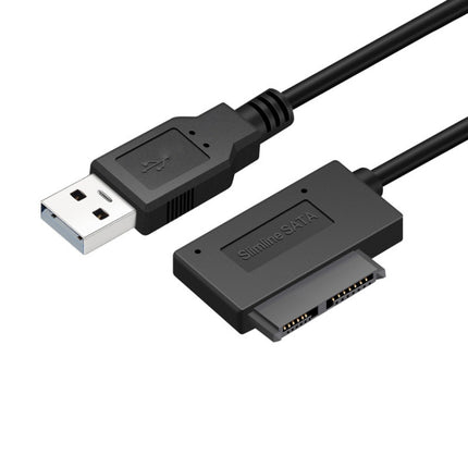 Professional USB 2.0 to 7+6Pin Slimline SATA Cable Adapter Indicator , USB 2.0