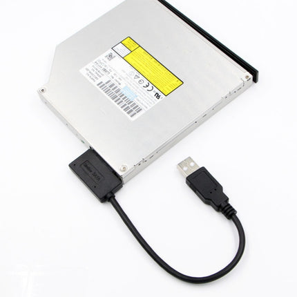 Professional USB 2.0 to 7+6Pin Slimline SATA Cable Adapter Indicator , USB 2.0
