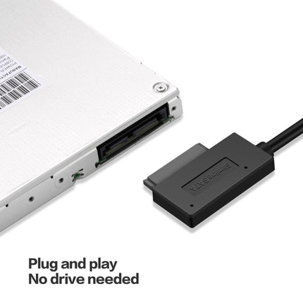 Professional USB 2.0 to 7+6Pin Slimline SATA Cable Adapter Indicator , USB 2.0