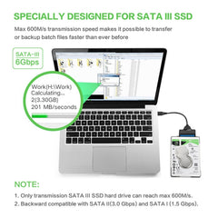 Professional SATA to USB 3.0 Cable Adapter 2.5 inch SSD Hard Drive Expanding Connector, 2.5 inch