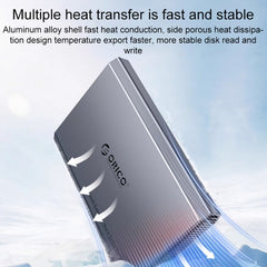 ORICO DD25 C3 2.5 inch Type-C to Type-C and USB Mechanical SSD Enclosure, Supported Capacity: 6TB