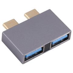 2 x USB Female to 2 x USB-C / Type-C Male Adapter, 2 x USB Female to 2 x Type-C Male