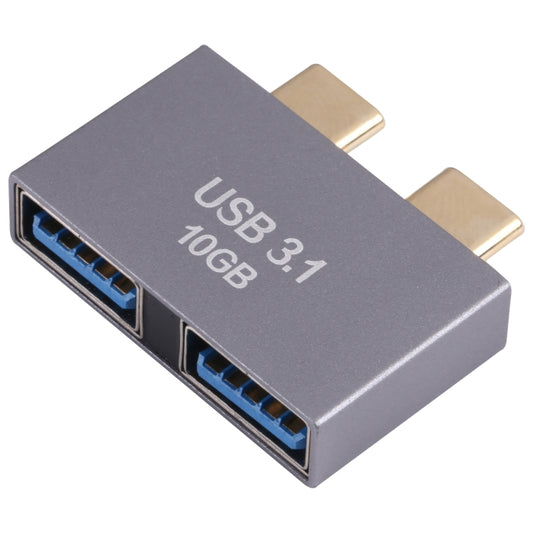 2 x USB Female to 2 x USB-C / Type-C Male Adapter, 2 x USB Female to 2 x Type-C Male