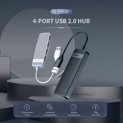 ORICO FL02 480Mbps 4 Ports USB 2.0 HUB, FL02