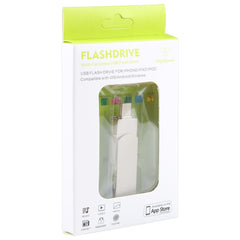 3 in 1 64G Micro USB + 8 Pin + Type-C Metal Rotating Push-pull Flash Disk with OTG Function, 64G USB + 8 Pin + Type-C