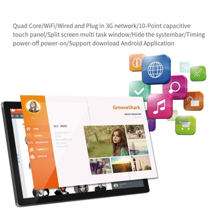 HSD2151 21.5 inch LCD Display Digital Photo Frame, RK3576S Octa Core, Android 14, 4GB+32GB