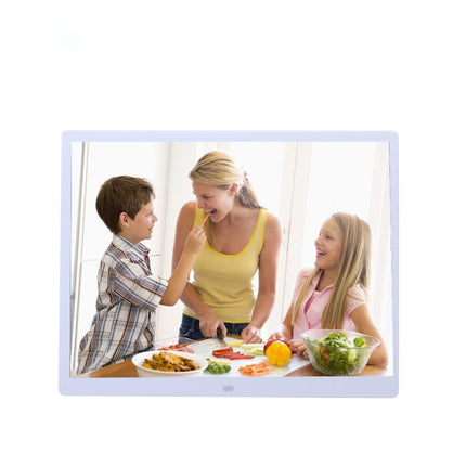 15-inch Digital Photo Frame Electronic Photo Frame Ultra-narrow Side Support 1080P Wall-mounted Advertising Machine, US/EU/UK Plug