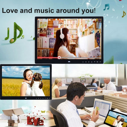 15.0 inch LED Display Digital Photo Frame with Holder / Remote Control, Allwinner, Support USB / SD Card Input / OTG, 15.0 Inch, 15.0 inch Allwinner